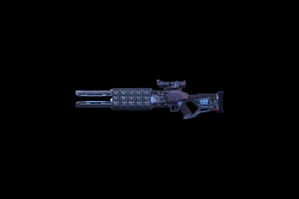 Riftrail charged railgun, in-engine render